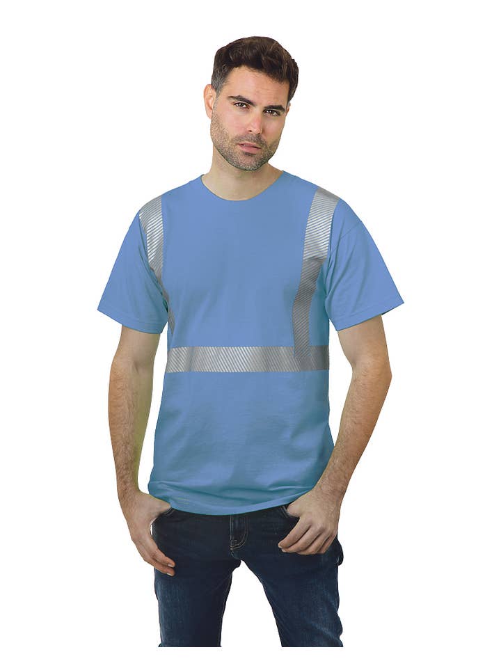 AST Sportswear - Wholesale Safety shirt – Men's - Hi Vis Tee 100 % Co Segmented6