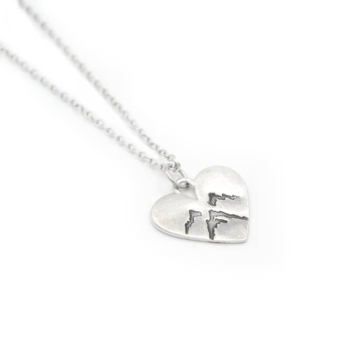 Heart Mountain Necklace for wholesale by Stamp and Stampbility