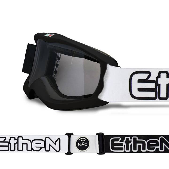 SK0405_SNOW GOGGLE 04 SCHWARZ/WEISS für den Großhandel von ETHEN S.R.L.