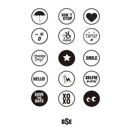 Fremhæv Ikoner Livsstil B & W for engroshandel hos Dresstyle