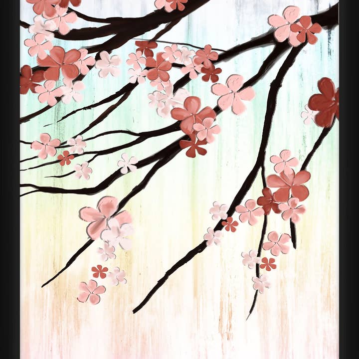 Melon Flowers 20'' x 18'' Framed Wall Art for wholesale by PTM Images