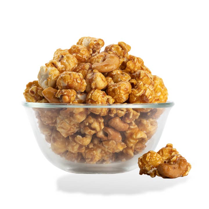 Caramel Cashew Popcorn for wholesale by City Pop
