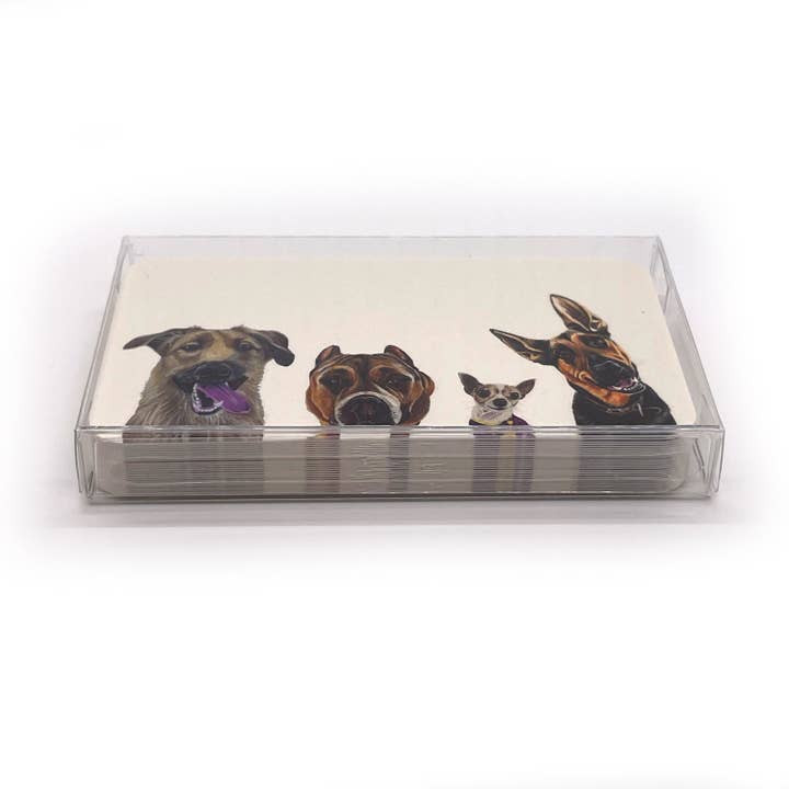 Woollybear Travels - Wholesale Stationery/Notecard Set - Pawsitive Notes- Rescued Shelter Dogs (Lunch Box Notes)3