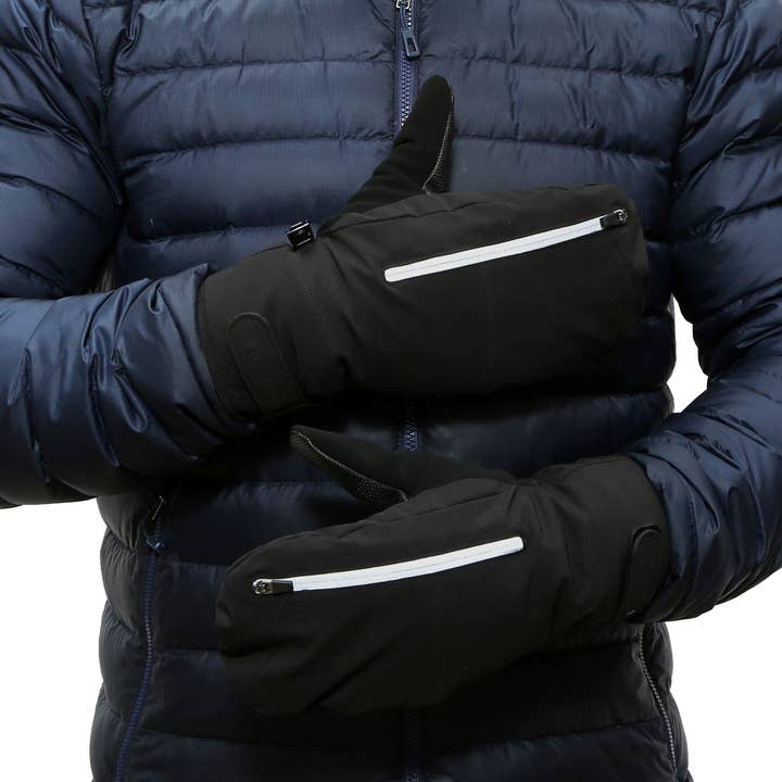 TrailHeads - Wholesale Mittens - Men's - Men's Convertible Zip Mitts - Winter Running Mittens1