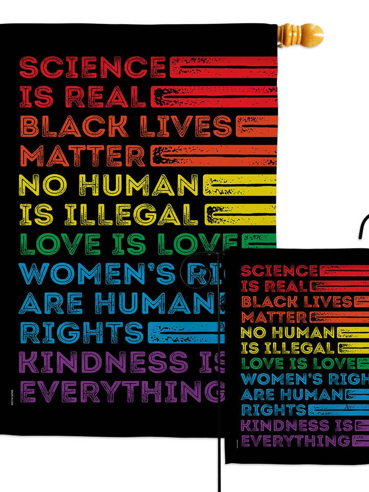 Flag Human Rights Pride Lgbt Garden House 2-Sided Home for wholesale by Two Group Flag Co