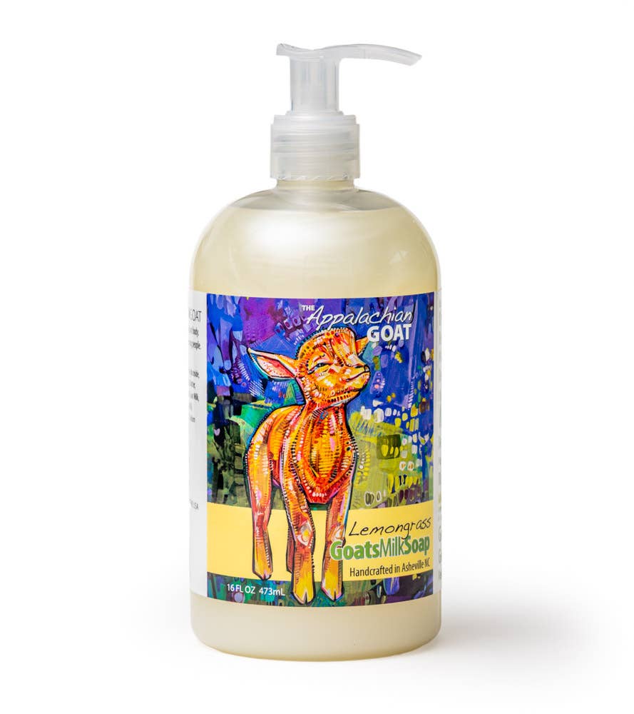 The Appalachian Goat - Wholesale Hand Soap/Wash - 16oz Liquid Soap - Lemongrass Goats Milk