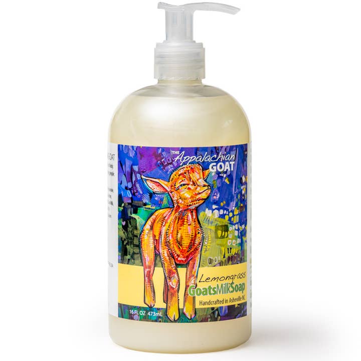 The Appalachian Goat - Wholesale Hand Soap/Wash - 16oz Liquid Soap - Lemongrass Goats Milk 0
