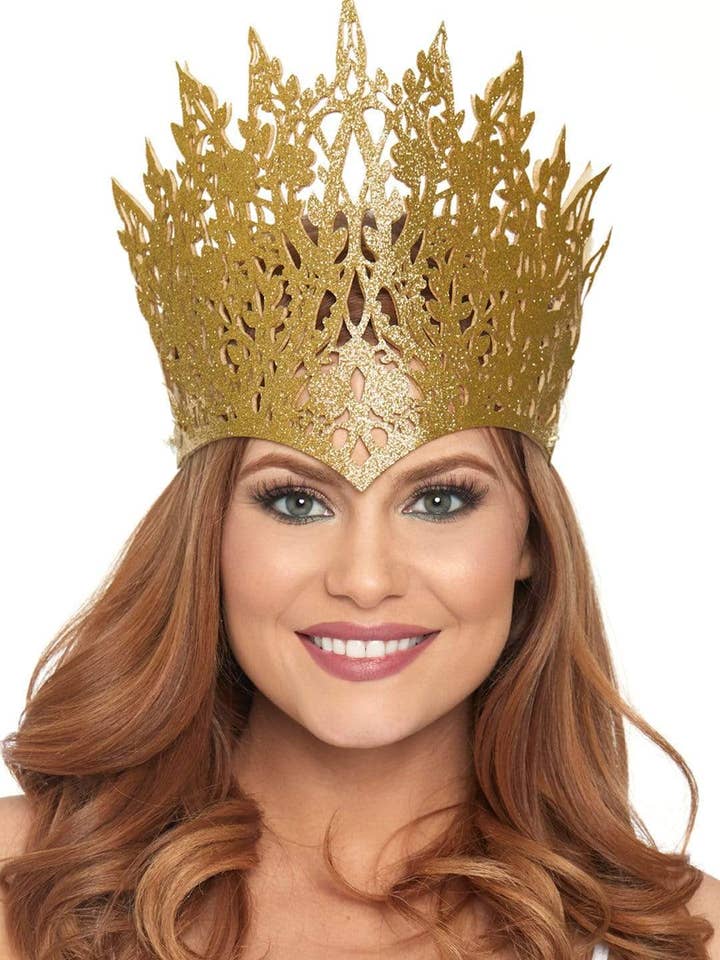 Glitter Die Cut Royal Crown Tiara with Jewel Accent for wholesale by Leg Avenue