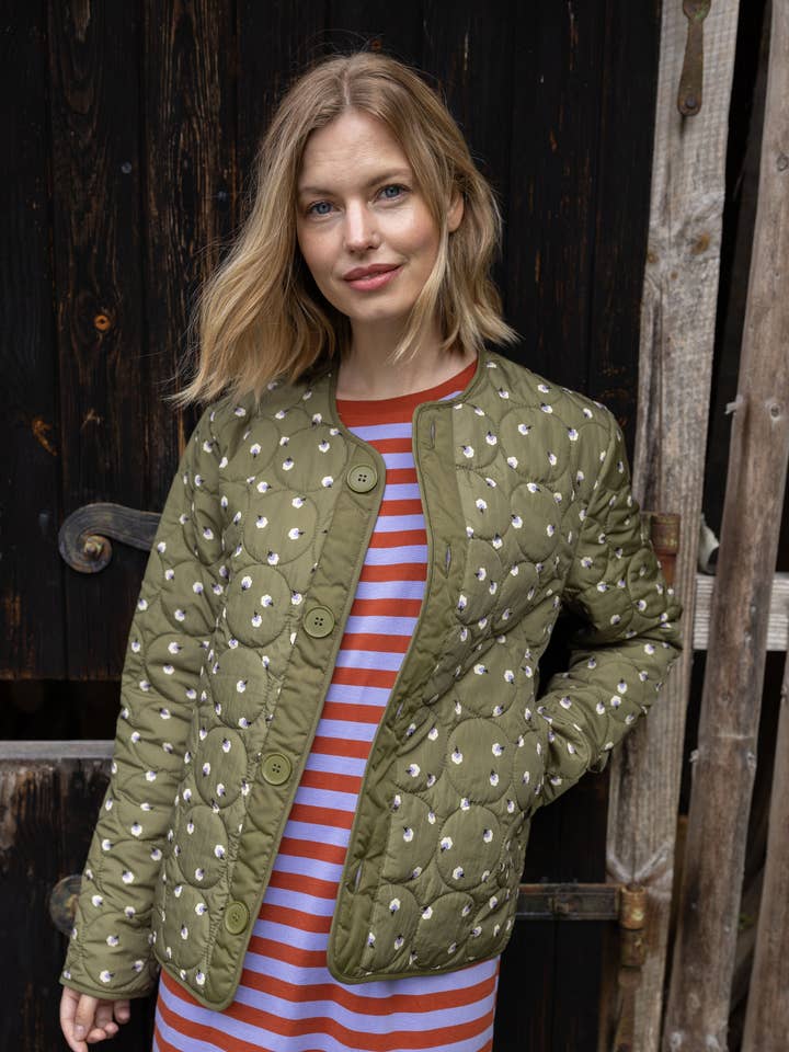 Daneland AOP Casaco Térmico Oliva LILFLUFFERS por atacado de Danefae København