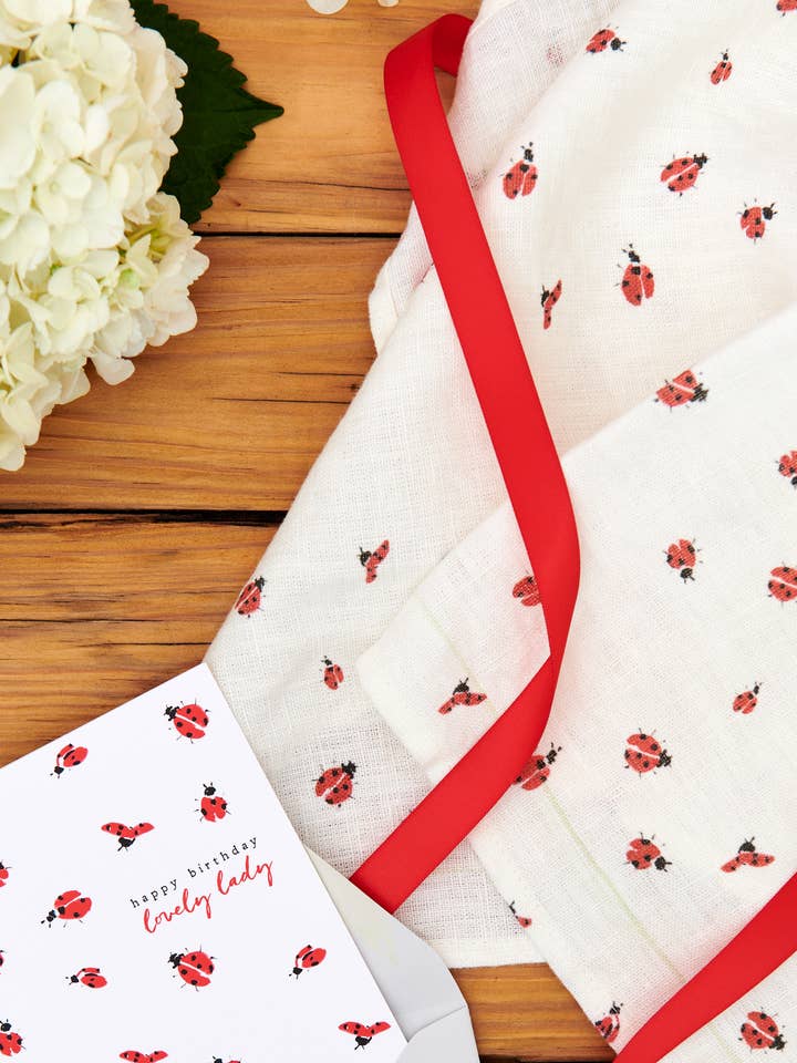 Ladybugs Kitchen Towel for wholesale by Darling Lemon
