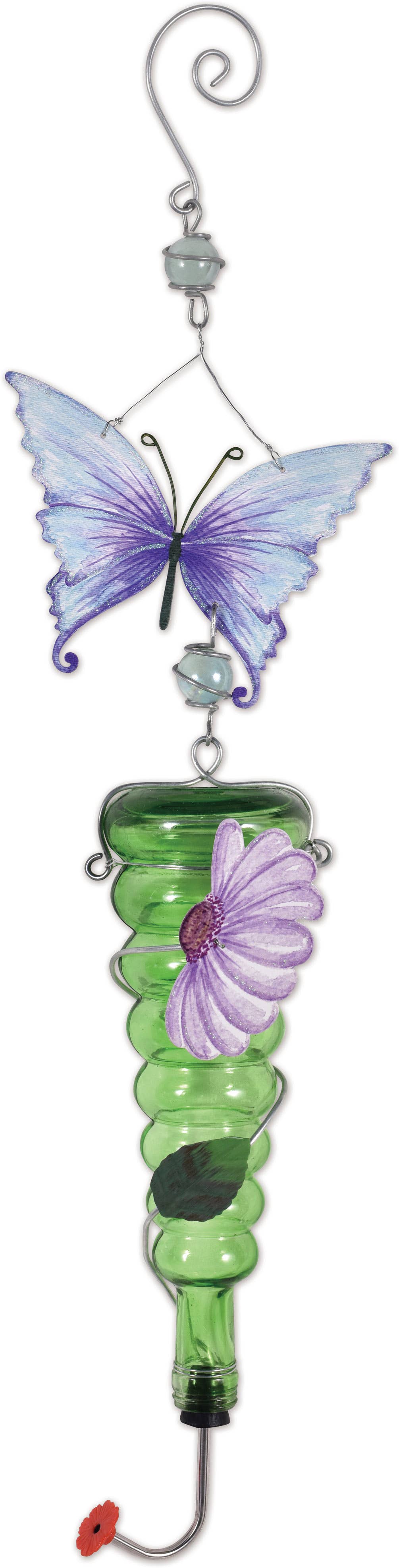 Sunset Vista Designs – wholesale Fågelmatare – Förtrollade trädgårdar, fjäril - Kolibri Feeder, Grön1