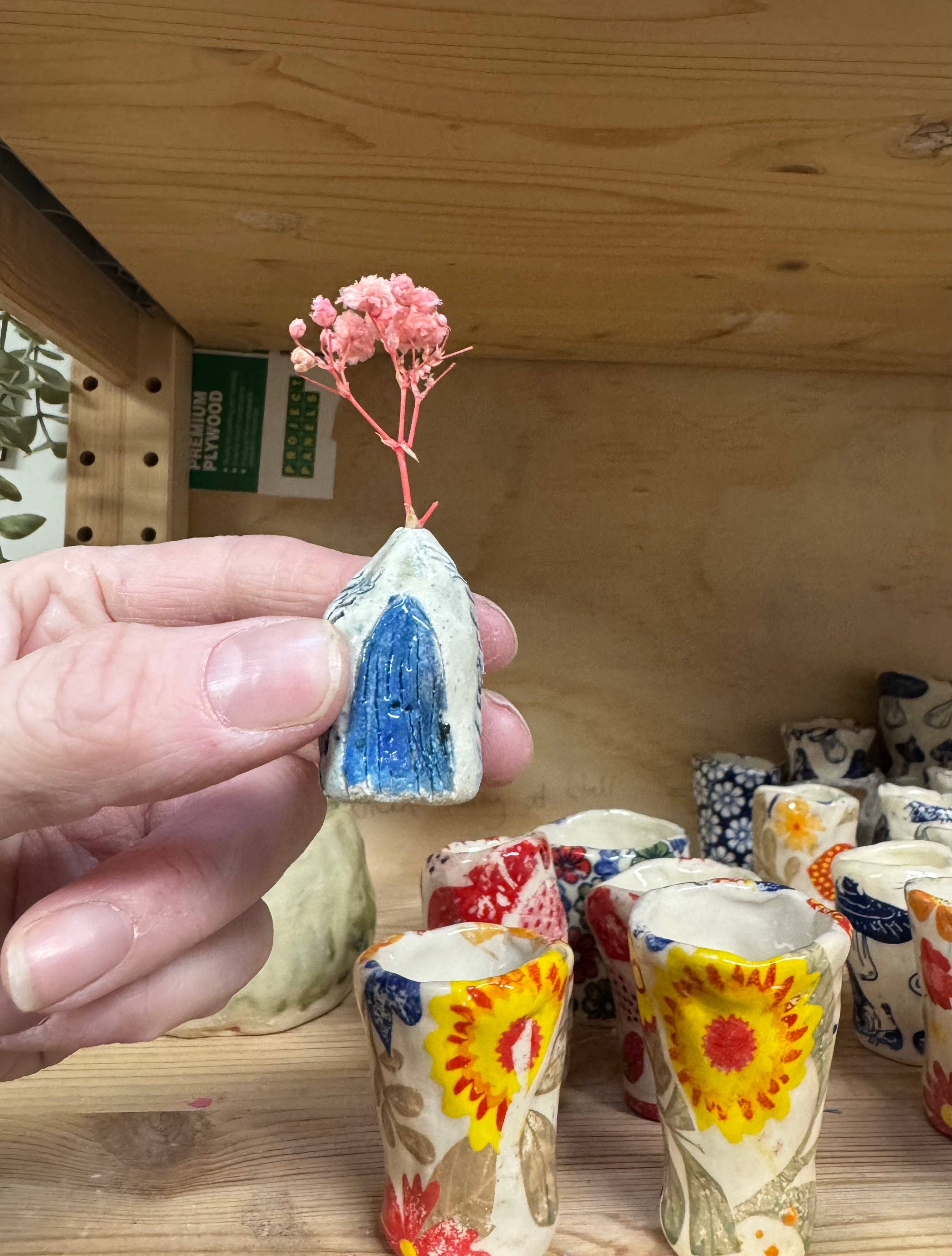Rondelle Designs - Wholesale Decorative tabletop object - Mini Ceramic Fairy Houses – Handmade on the Mornington Peninsula10