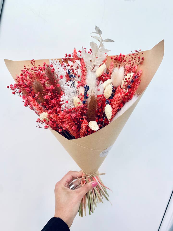 GESCHENK für sie/ Duftender Blumenstrauß LIEBE/ Trockenblumen/ Trockenblumenstrauß/ Valentinsstrauß/ Trockenblumenarrangement für den Großhandel von DemiVi Style