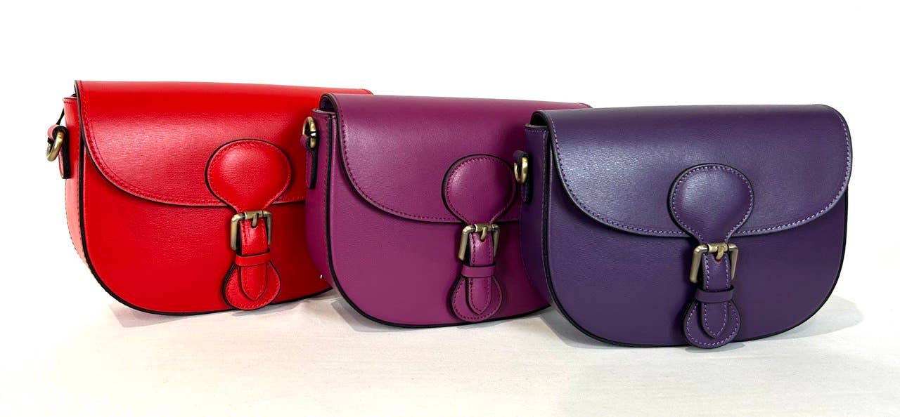 JIJOU CAPRI - Wholesale Crossbody Bag - Women's - Italian Medium Size Olive Leather Crossbody Bag JIJOU CAPRI0