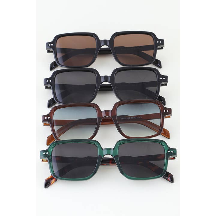 MIX Double Bolted Box Sunglasses for wholesale on Faire2