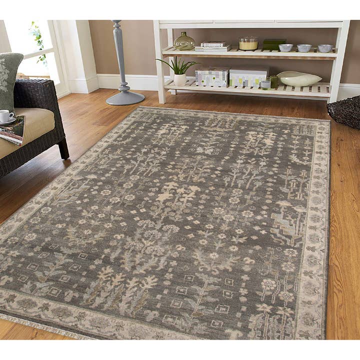 Tapete Nuit Arabe Rawe Cinza/Castanho por atacado de Amer Rugs