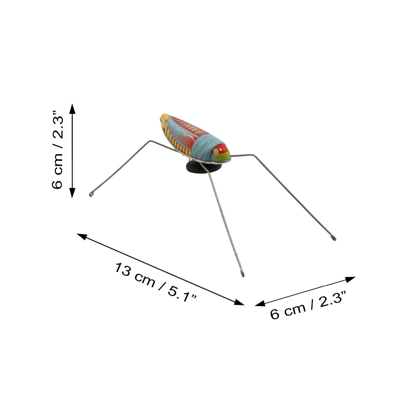 Tribal Trade GmbH - Wholesale Decorative Figurine - Tin toy grasshopper tin to press4