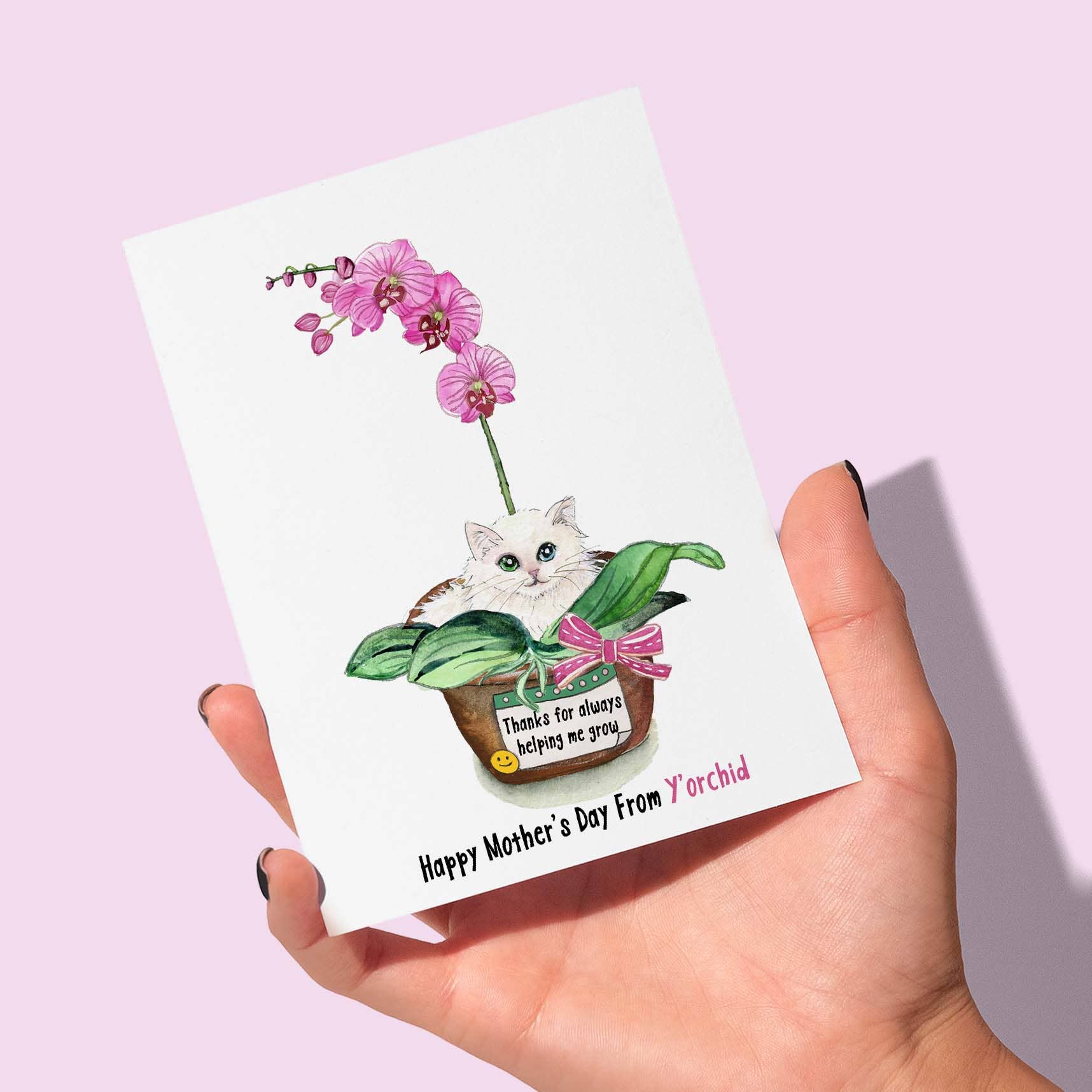 Liyana Studio - Venta al por mayor Tarjetas del Día de la Madre - Tu mamá orquídea - Tarjeta divertida para el Día de la Madre4