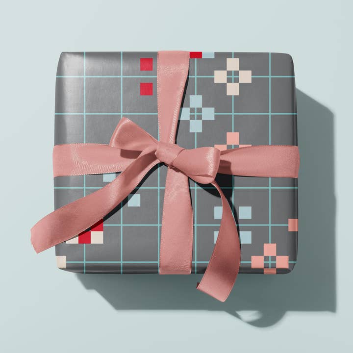 Gift Wrap | Blossom blocks Grey for wholesale by Likestationery