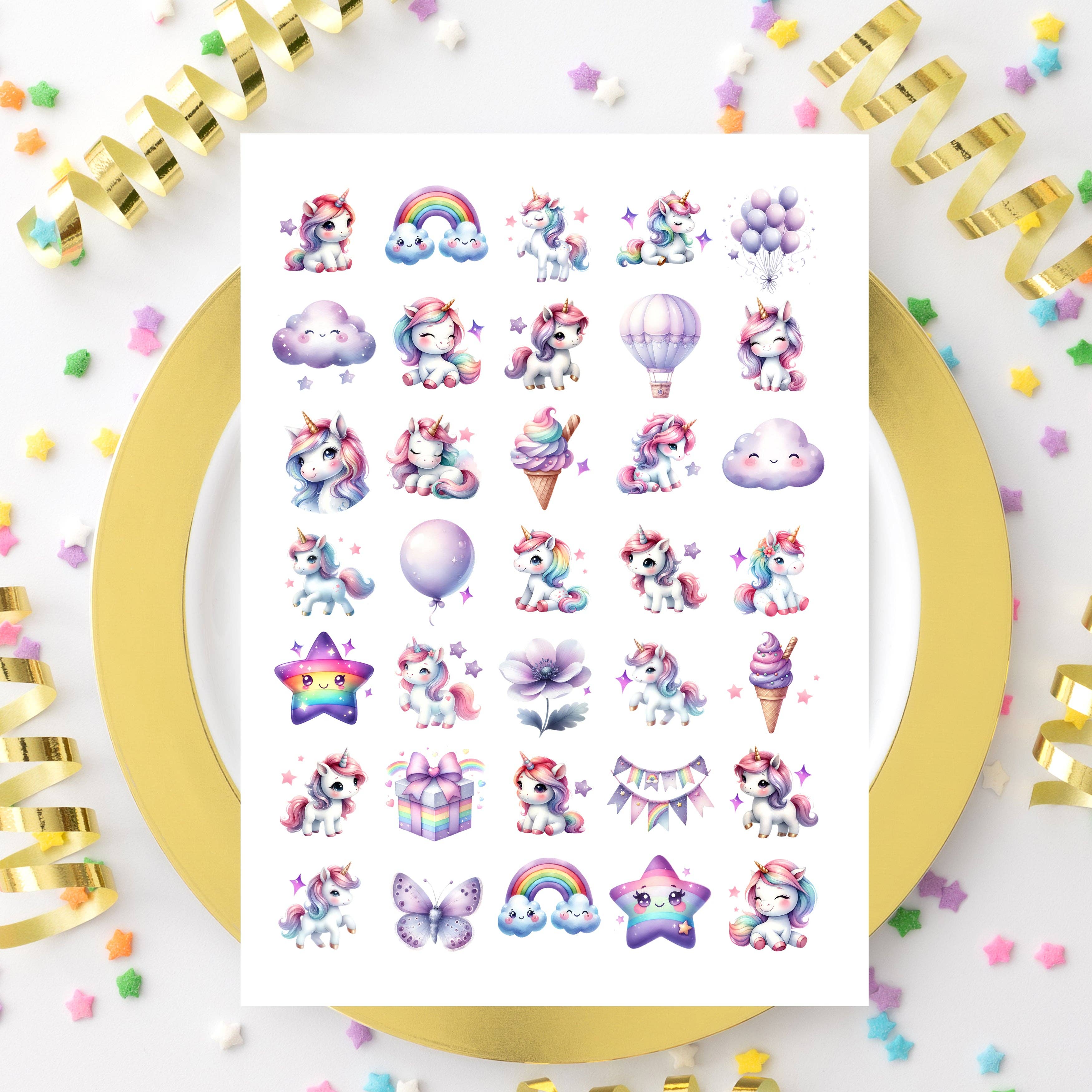 Sticker Varia - Wholesale Sticker - Kids & Baby - Sticker Sheet Unicorns0