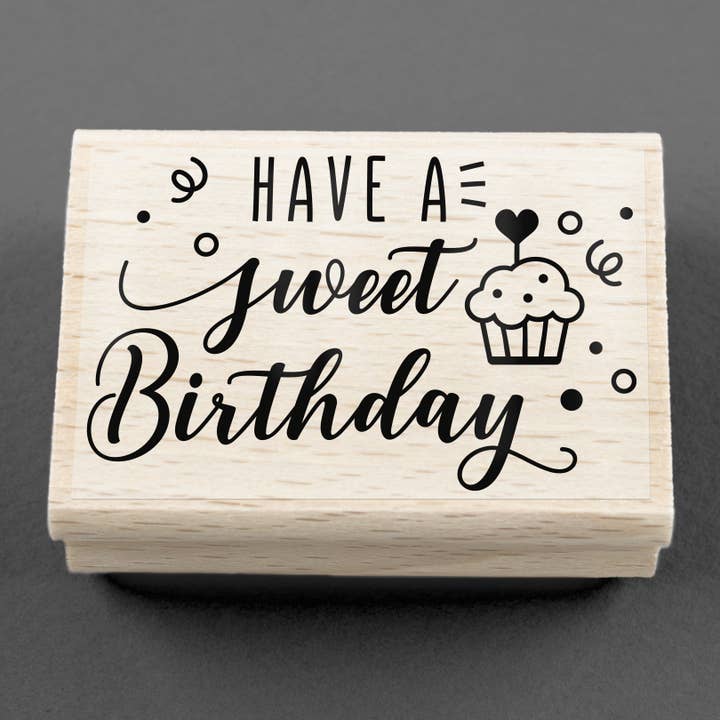 Tampon Have A Sweet Birthday 70 x 45 mm pour la vente par Merry and Bright