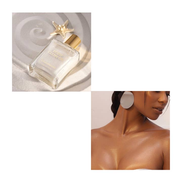 PINEAPPLE Beauty - Wholesale Bath/Body Oil - Beauty Creations GBO-DISPLAY Body Glow Oil - 12pc