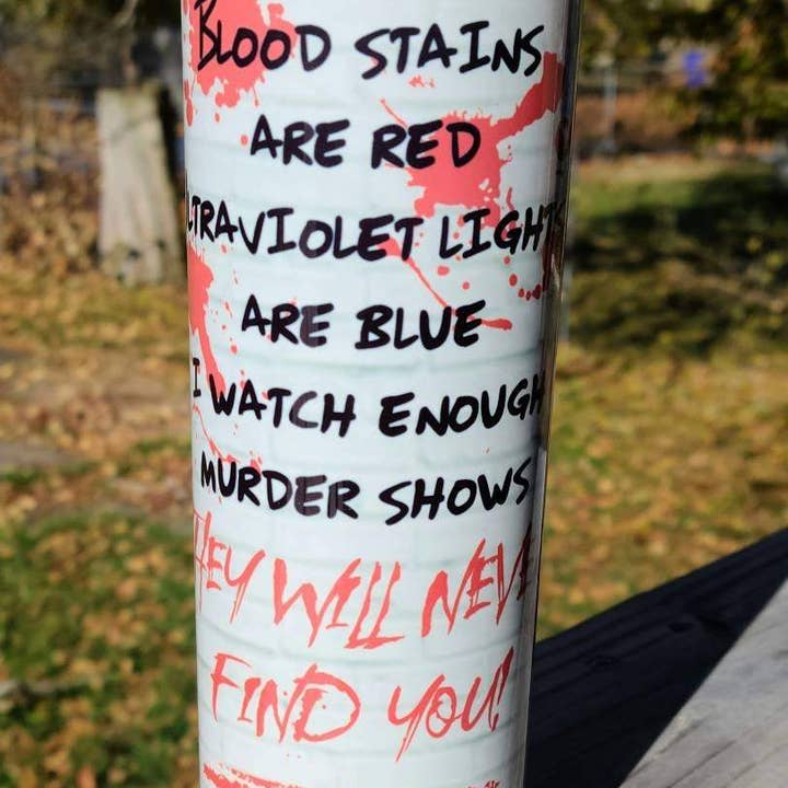 Bicchiere Blood Stains Are Red 50oz per la vendita all'ingrosso da parte di NLC Creations