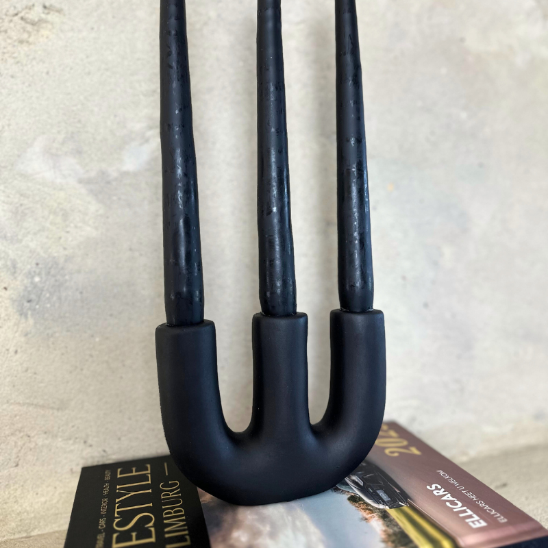 Homexclusive - Wholesale Candle Holder - Candlestick Triva - Black2
