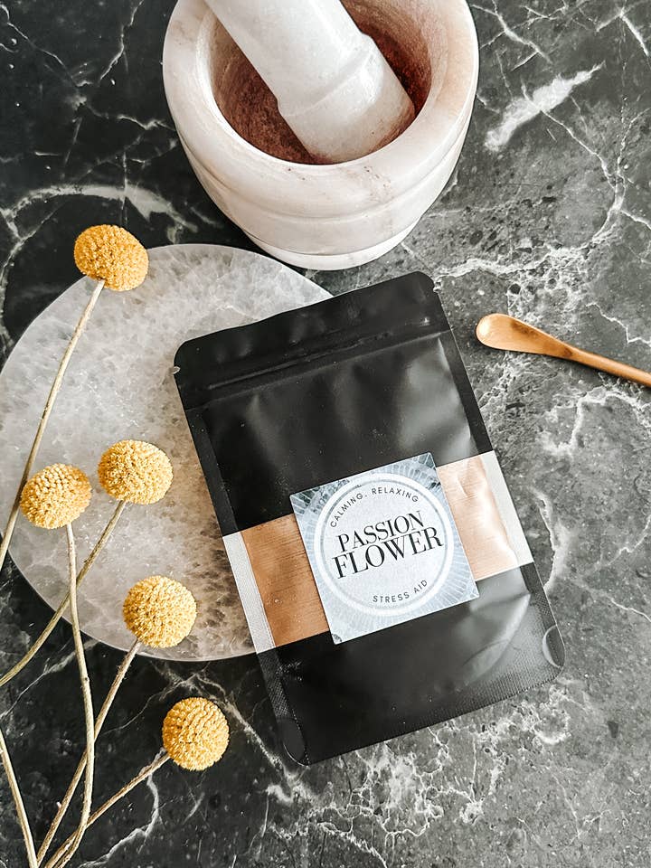 Passion Flower Herbal Powder 2 oz Bag 10:1 Extract for wholesale by Lunar Herbals