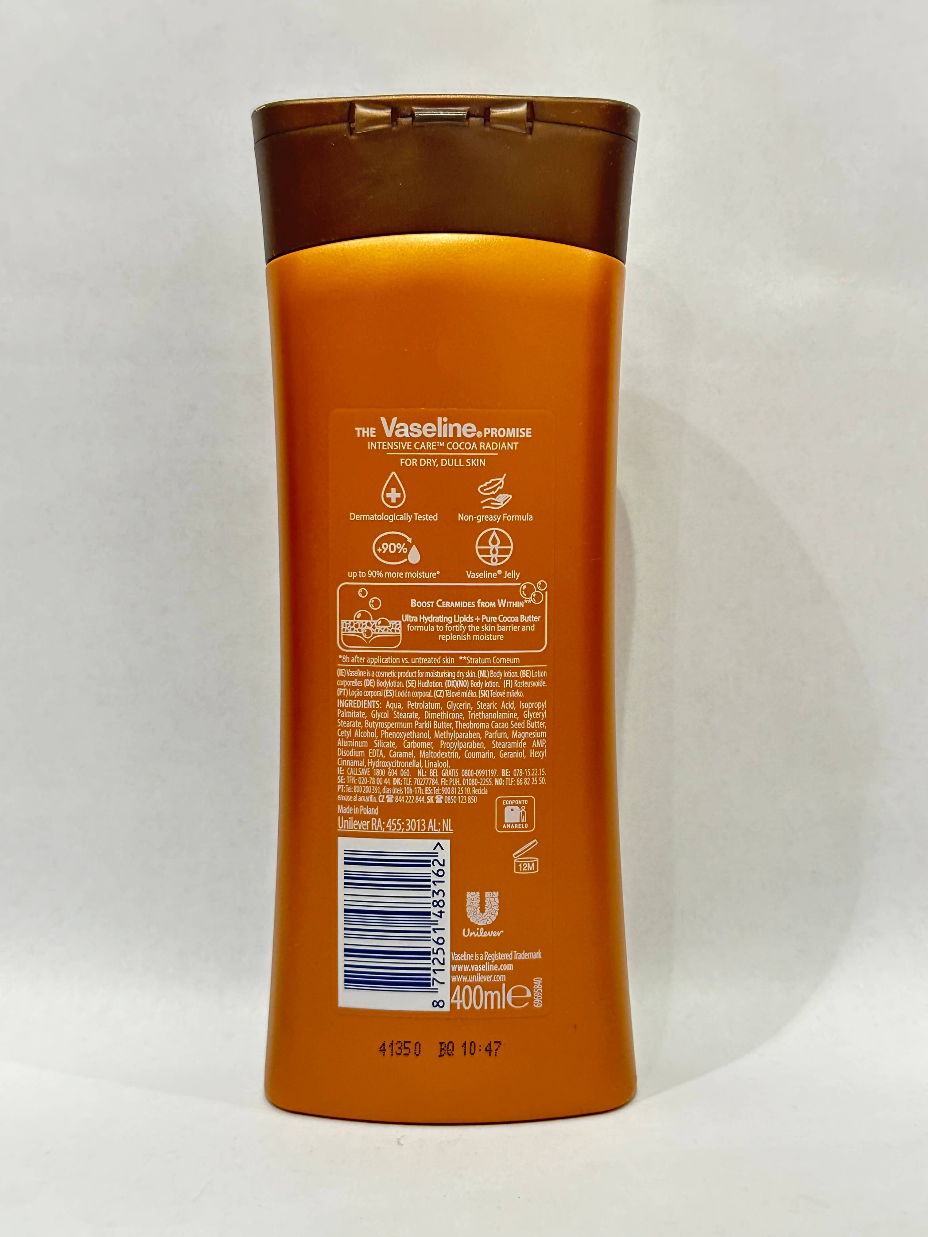 Afinity Care - Wholesale Body Cream/Lotion - Vaseline Intensive Care Cocoa Radiant – Body Lotion 400ml1