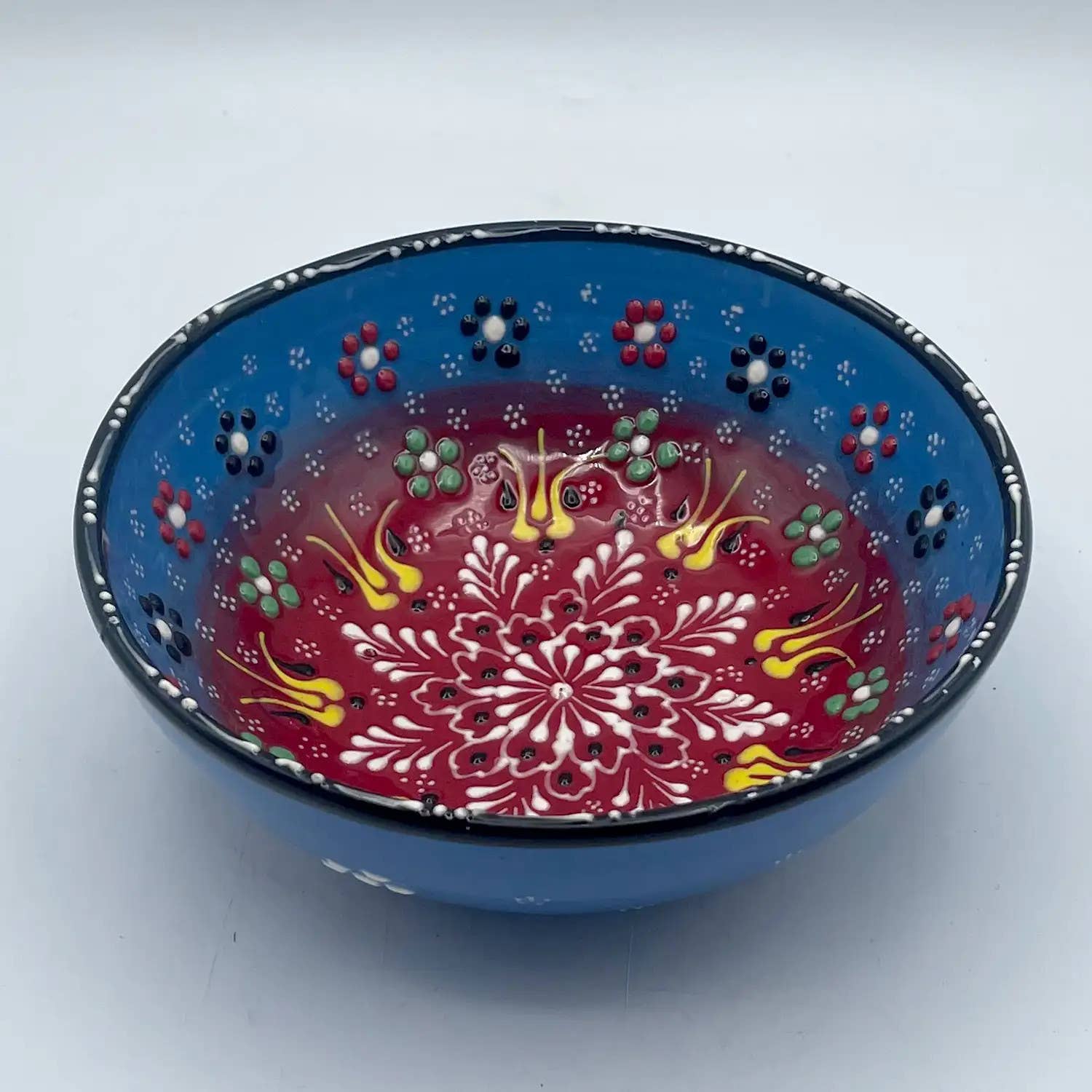 Etnico del Mondo - Wholesale Decorative Plate/Dish/Bowl - Turkish Ceramic Bowl Ethnic Handicraft Relief #95