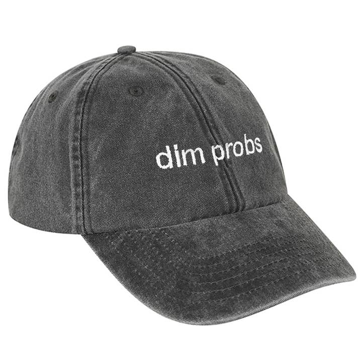 Casquette de baseball Dim Probs pour la vente par Black & Beech