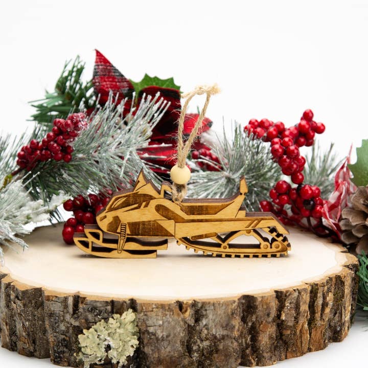 Beyond The Kerf - Wholesale Ornament - Touring Snowmobile Ornament3