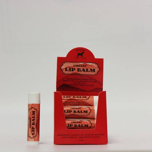 Cherry Lip Balm- Case of 24 for wholesale by Bates Family Farm