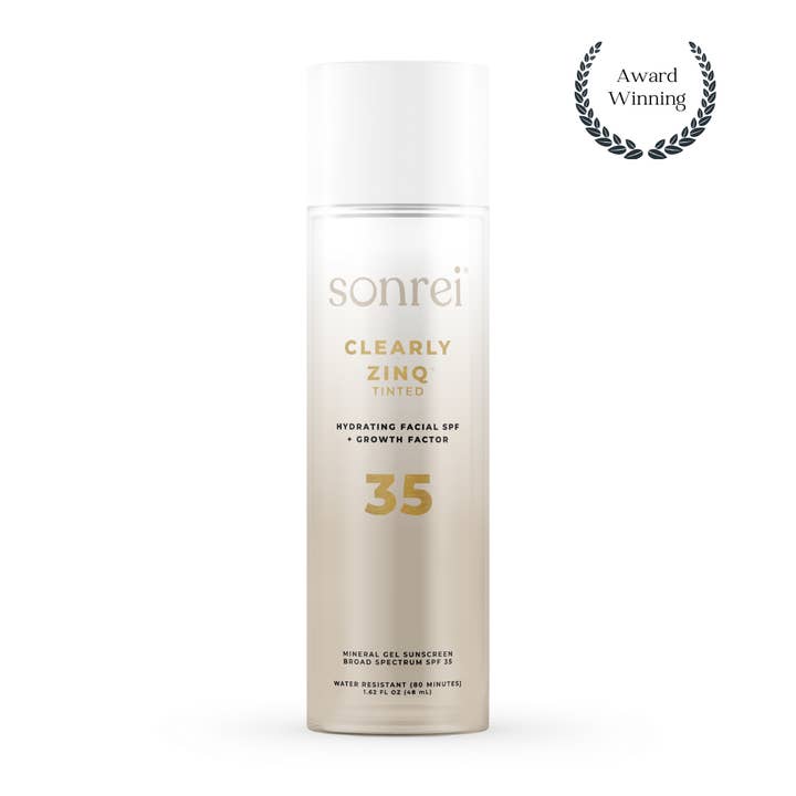 Clearly Zinq Tinted Hydrating Facial SPF 35 + Growth Factor for wholesale by Sonrei