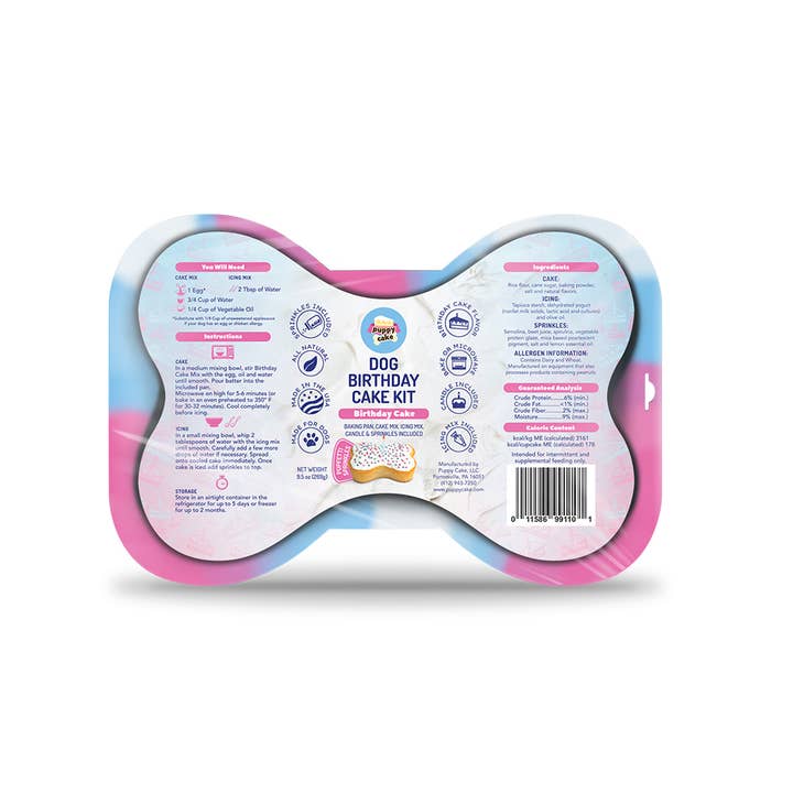 Puppy Cake LLC - Wholesale Pet Treats - Dog - Dog Birthday Cake Kit