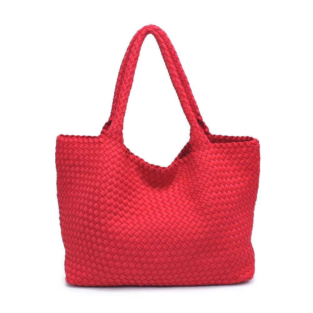 Sol and Selene – Großhandel Tragetasche – Damen – Große gewebte Neopren-Tasche "Sky's The Limit"46