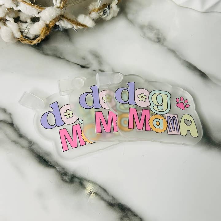 Llavero acrílico Dog Mama para venta al por mayor de Grace and Glamour