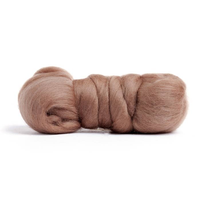 Desert Breeze Distributing - Wholesale Craft Supplies - Merino Wool Top Roving, Mocha Brown, 1 ounce