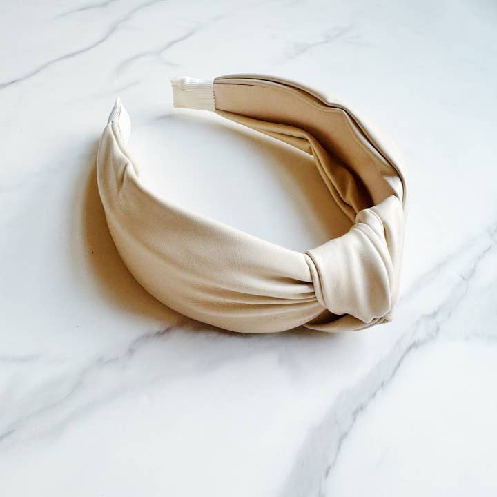 Ellison+Young - Wholesale Fashion Headband - Women's - Leather Better Knotted Headband