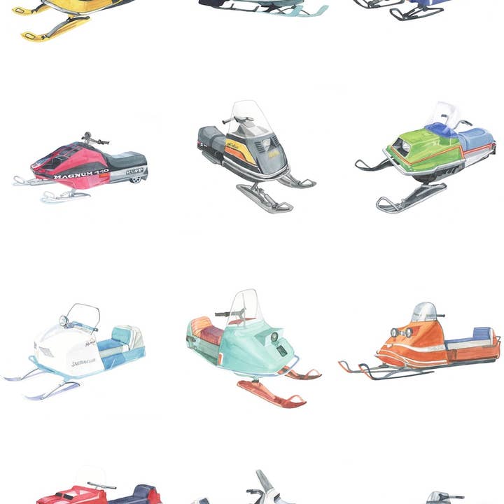 tallPoppy - Wholesale Tea Towel - Le Sled Tea Towel