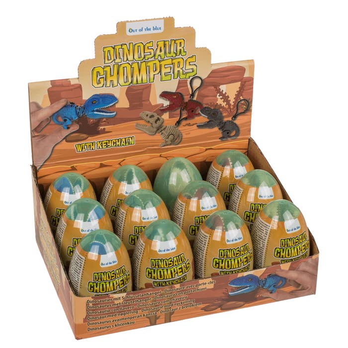 Out of the blue KG – wholesale Keychain – Child – Dinosaur Chompers with keychain,2