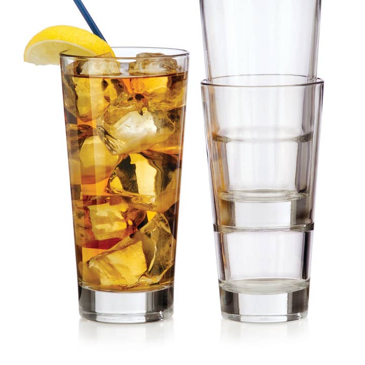 Libbey - Wholesale Cocktail/Liquor Glass - Libbey Endeavor Stacking DuraTuff Beverage Glasses, 12 ounce, Set of 12