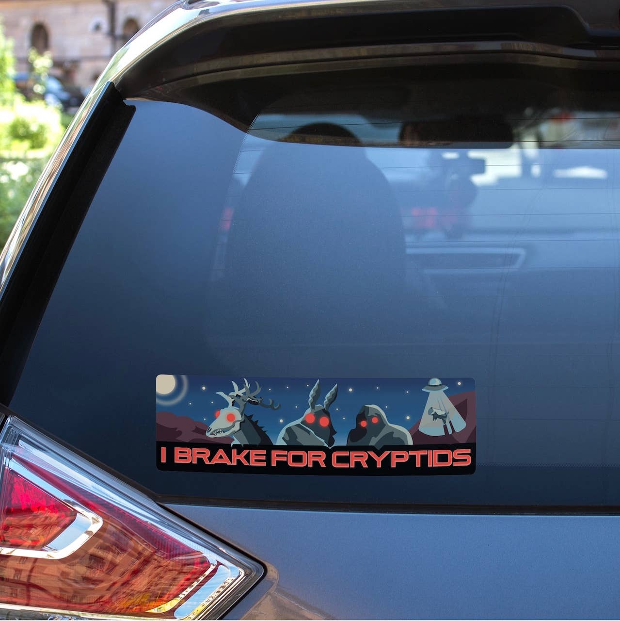 Big Moods - Wholesale Sticker - I Brake For Cryptids Bumper Sticker - Large1