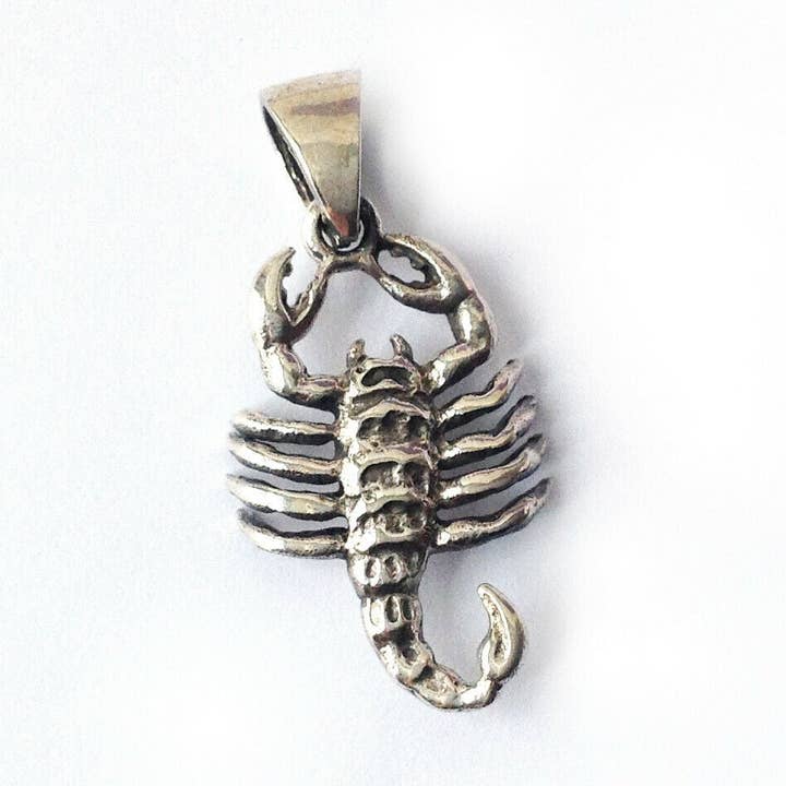 Scorpio .925 Solid Sterling Silver Horoscope Pendant Zodiac for wholesale by Dalfiya
