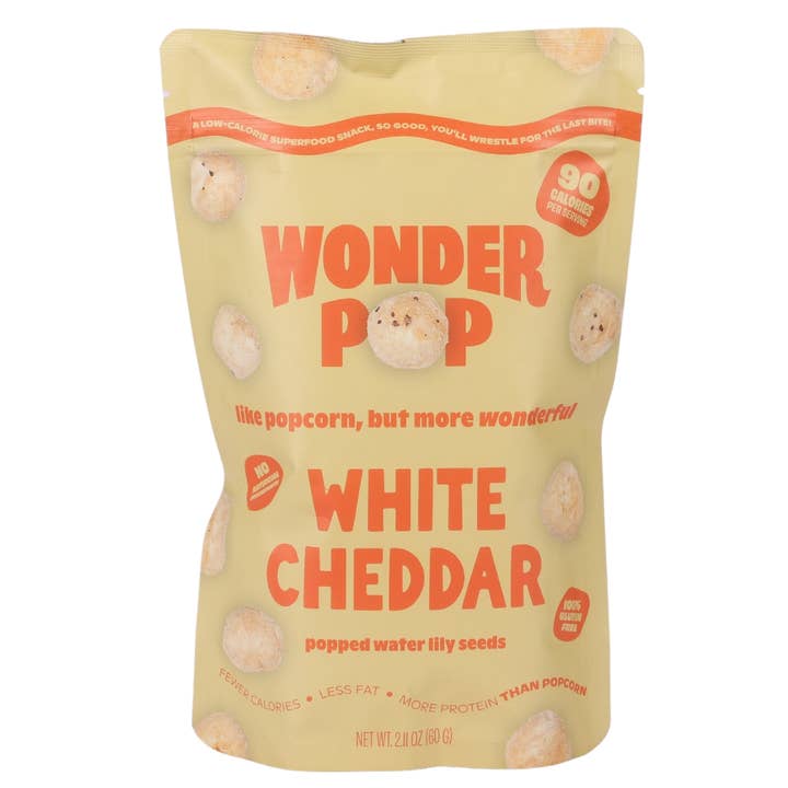 WonderPop Popped Water Lily Seeds - White Cheddar for wholesale by Wonderpop