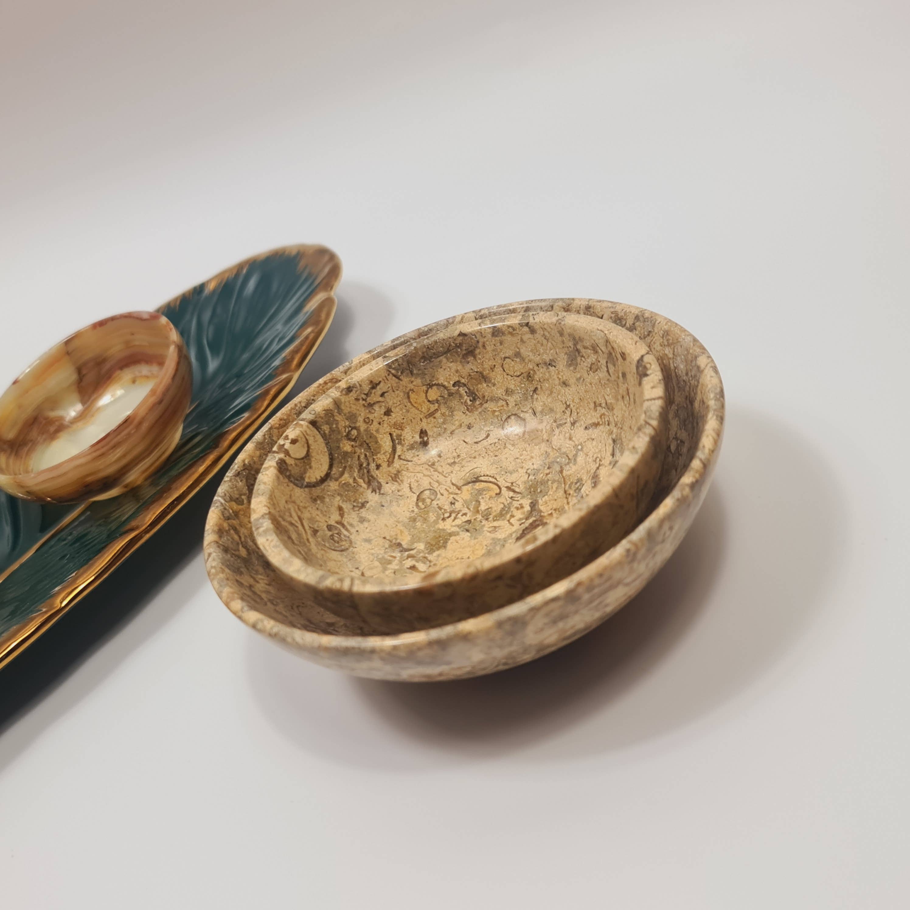 Gemstone Gifts Ltd. – wholesale Decorative plate/dish/bowl – Fossil/Coral Bowl - Marble Bowl (Multiple sizes)9