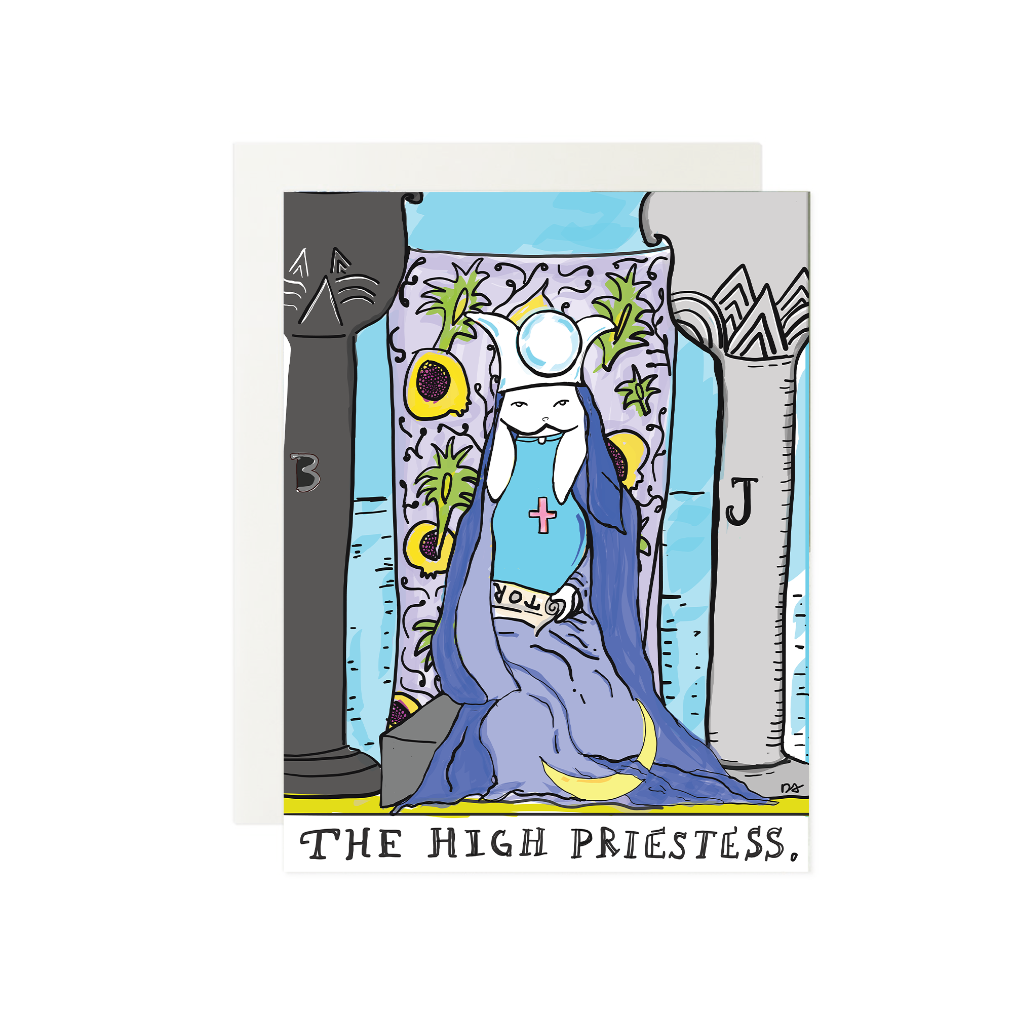 Infinite Spirit - Wholesale Everyday Greeting Card - Tarot: High Priestess Greeting Card with Divinatory Meaning0