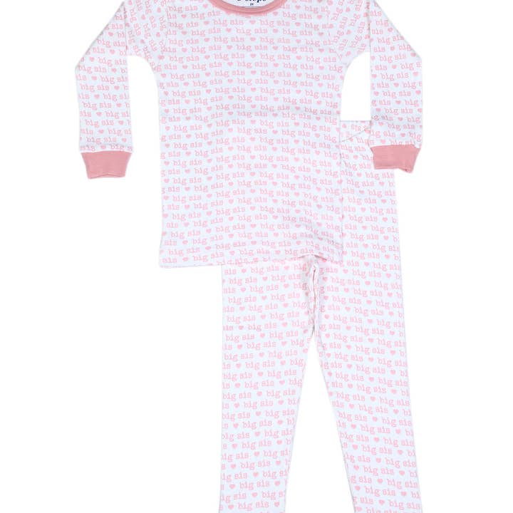 P2412 Pyjama Petite SĆur - Collection FrĂšres et SĆurs pour la vente par đ€Baby Steps and Mish Kids