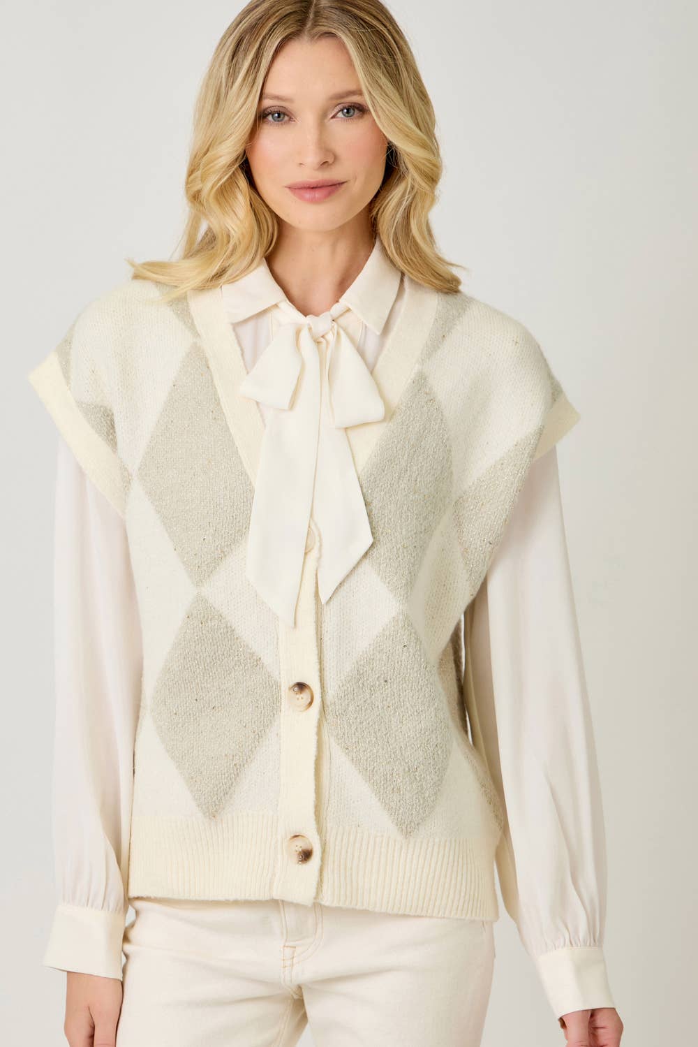 Mystree – wholesale Sleeveless sweatshirts – Women′s – 61140 Argyle Sweater Vest10